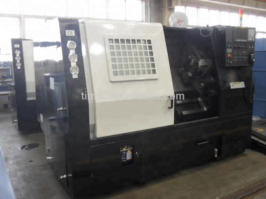 Δίδυμο Σπινδάλιο FANUC Στρίφτης Σκοινί CNC Στρογγυλομηχανή AK-25 με 12 σταθμούς εργαλείων