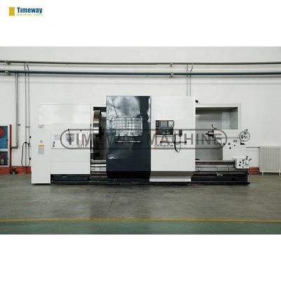 Δυνατότητα φόρτωσης 6000kg Yantai Flat Bed Metal CNC Lathe με οριζόντιο σύστημα ελέγχου