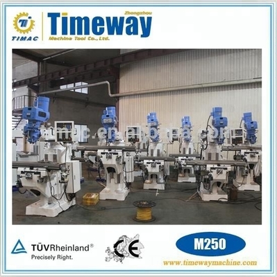 Προσαρμοσμένο Voltage M250 Vertical Turret Milling Machine με ισχύ κινητήρα σπινδύλης 2,25kW