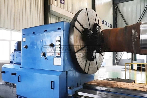 Υψηλή ακαμψία 1 7 Σφινδάλιο Στρίφτης 300 mm Tailstock Quill Travel Γίγαντας Τύπος Τόρνο Μηχανή
