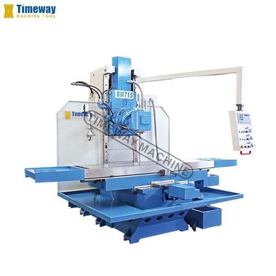 3-άξονας BM715 PLC Control Bed Type Vertical Universal Milling Machine για Βιομηχανικά Οργανισμούς