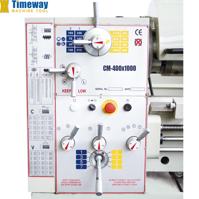 Πάνω Slide Travel 140mm CM-400 Gap Bed Lathe Machine με 45 1800 r.p.m. Ταχύτητα σπινθήρα