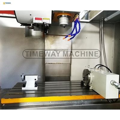 Κέντρο κάθετης μηχανικής CNC με ελεγκτή FANUC ±0,008 ακρίβεια θέσης mm