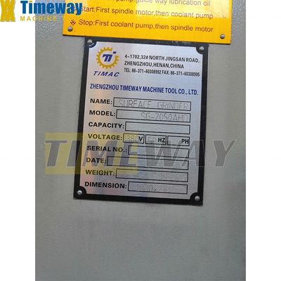 Υψηλότερη SG-2050AH Στρίφτης επιφάνειας σέλας με 560mm Table Travel Year 2023