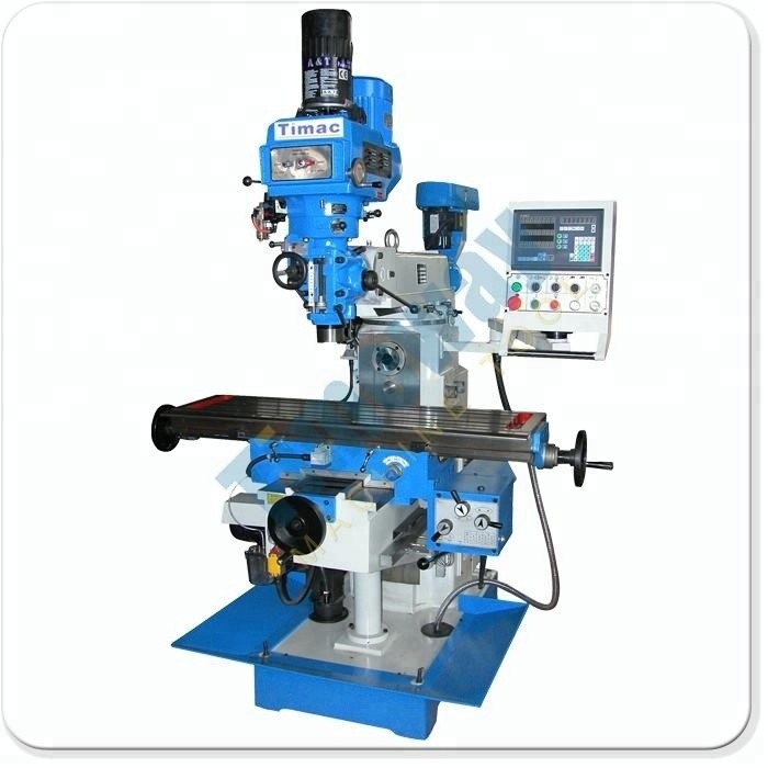3-άξονας TIMEWAY H/V Mill Head Turret Milling Machine TM500 με προσαρμόσιμη τάση